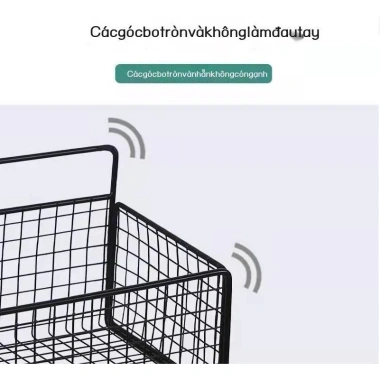 Kệ Lưới Chữ Nhật Đựng Đồ Nhà Tắm Dán Tường Tiện lợi cho bồn cầu, giá chỉ 49.000₫