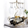 Kệ ly rượu vang cổ điển 6 ly - Giá treo + kệ rượu, décor phòng khách, 239.000₫ 2