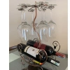 Kệ ly rượu vang cổ điển 6 ly - Giá treo + kệ rượu, décor phòng khách, 239.000₫ 6