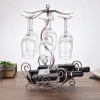 Kệ ly rượu vang cổ điển 6 ly - Giá treo + kệ rượu, décor phòng khách, 239.000₫ 8