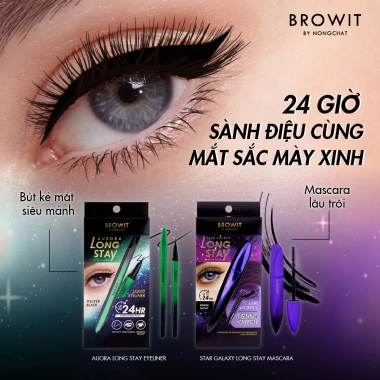 Kẻ Mắt Lâu Trôi Siêu Mảnh Browit Aurora Long Stay 0.5g - Không Vón Cục, Giá 139k 5