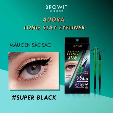 Kẻ Mắt Lâu Trôi Siêu Mảnh Browit Aurora Long Stay 0.5g - Không Vón Cục, Giá 139k 9
