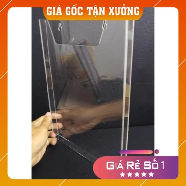 Kệ mica treo tường A4 trong suốt - Giá gốc 116k, giảm còn 90k 2