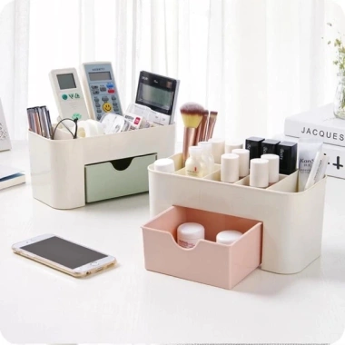 Kệ mỹ phẩm nhiều ngăn nhựa - Giá 19.500đ, gọn gàng, tiện lợi cho bàn 2