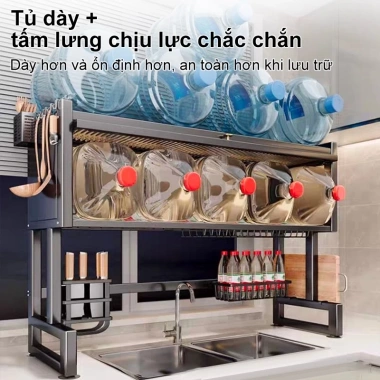 Kệ Nắp Đa Năng Bồn Rửa Nhà Bếp – Giữ Bát Đĩa Gọn, Có Nắp Đậy, Giá 349.000₫ 6