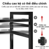 Kệ nhà bếp 2 tầng điều chỉnh, thép chịu nhiệt, phù hợp lò vi sóng và nồi cơm điện 4