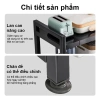 Kệ nhà bếp 2 tầng điều chỉnh, thép chịu nhiệt, phù hợp lò vi sóng và nồi cơm điện 5