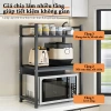 Kệ nhà bếp 2 tầng điều chỉnh, thép chịu nhiệt, phù hợp lò vi sóng và nồi cơm điện 9