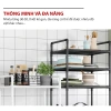 Kệ Nhà Bếp 6 Tầng Đa Năng Bằng Sắt Sơn Tĩnh Điện Lắp Ráp Nhanh Tiện Lợi 3