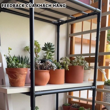 Kệ Nhà Bếp 6 Tầng Đa Năng Bằng Sắt Sơn Tĩnh Điện Lắp Ráp Nhanh Tiện Lợi