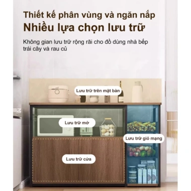 Kệ nhà bếp 80-120cm Xám-Đen - Nhiều ngăn, tủ bếp đa năng, chỉ 669.000 dong 4 Kệ nhà bếp 80-120cm Xám-Đen - Nhiều ngăn, tủ bếp đa năng, chỉ 669.000 dong 4