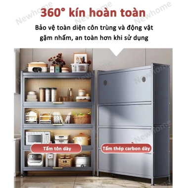 Kệ Nhà Bếp Đa Năng 4-6 Tầng Có Bánh Xe - Giá Ưu Đãi 1.695.000₫ | Newhome 7