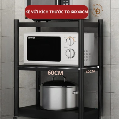 Kệ nhà bếp đa năng IMU Furniture bánh xe, sơn tĩnh điện sắt dày, giá chỉ 498.000₫