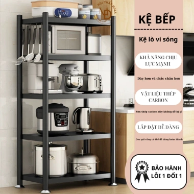 Kệ nhà bếp đa năng IMU Furniture bánh xe, sơn tĩnh điện sắt dày, giá chỉ 498.000₫