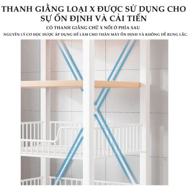 Kệ nhà bếp đa năng kèm 3/4 giỏ, kệ lò vi sóng, giỏ rau củ - Giá ưu đãi 539,000₫ 7 Kệ nhà bếp đa năng kèm 3/4 giỏ, kệ lò vi sóng, giỏ rau củ - Giá ưu đãi 539,000₫ 7