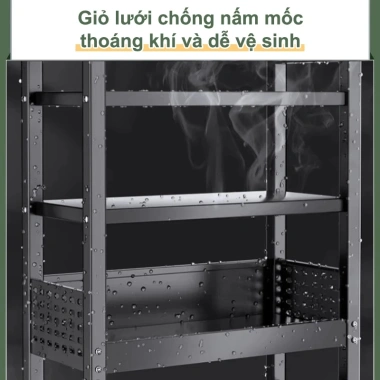 Kệ nhà bếp đa năng LUXE bánh xe di chuyển - Đựng hoa quả, rau củ, đồ, 429.000đ