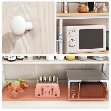 Kệ Nhà Bếp Đa Năng RACK Gỗ MDF và Thép Carbon, Kèm Ngăn Đựng Lò Vi Sóng, Giá Ưu Đãi 549k 3 Kệ Nhà Bếp Đa Năng RACK Gỗ MDF và Thép Carbon, Kèm Ngăn Đựng Lò Vi Sóng, Giá Ưu Đãi 549k 3