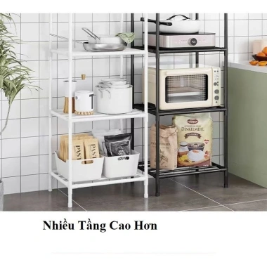 Kệ nhà bếp đa năng sắt 3-6 tầng 150kg, sơn tĩnh điện chống rỉ - Giá 79.000 VND