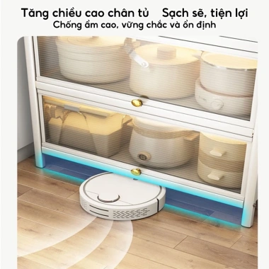 Kệ nhà bếp đa năng thông minh thép carbon có bánh xe - Tiết kiệm không gian, 699.000₫