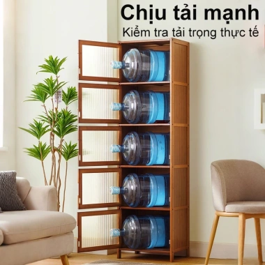 Kệ Nhà Bếp LACCOHUG 3‑6 Tầng Bánh Xe – Giá 399.000₫, Dùng cho Phòng Khách, Tắm, Ban Công