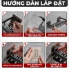 Kệ nhà tắm dán tường DANLE DL 145 - Nhôm cao cấp, dày dặn, miếng dán siêu chắc, giá chỉ 155.000₫ 9