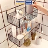 Kệ Nhà Tắm Dán Tường Thép Không Gỉ Cao Cấp Lưới Đa Năng, Góc Tiện Lợi, 23,050₫