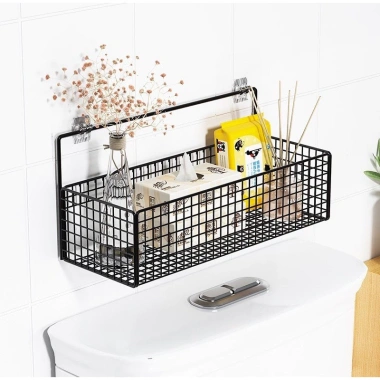 Kệ Nhà Tắm Dán Tường Thép Không Gỉ Cao Cấp Lưới Đa Năng, Góc Tiện Lợi, 23,050₫