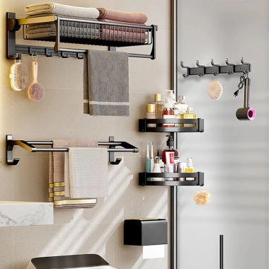 Kệ nhà tắm Enomax đa năng treo tường, đựng mỹ phẩm, dầu gội, lắp đặt nhanh – Giá 89.800₫