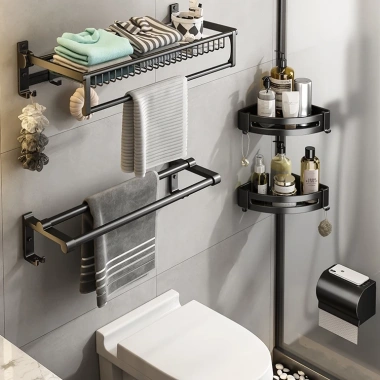 Kệ nhà tắm Enomax đa năng treo tường, đựng mỹ phẩm, dầu gội, lắp đặt nhanh – Giá 89.800₫