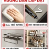 Kệ nhà tắm Enomax dán tường đa năng nhôm hàng không, đựng mỹ phẩm, dầu gội - Bảo hành 10 năm - Giá chỉ 139.000₫ 9