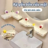 Kệ Nhà Tắm Không Khoan Gắn Bồn Rửa Mặt Mini Xoay 90° Giá Ưu Đãi 129k 2
