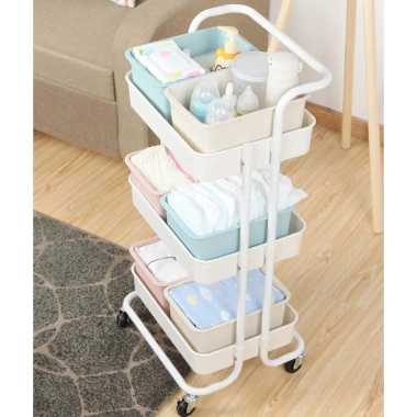 Kệ nhựa 3 tầng nhập khẩu có bánh xe - Đựng bỉm sữa, giá chỉ 56.250₫ 8 Kệ nhựa 3 tầng nhập khẩu có bánh xe - Đựng bỉm sữa, giá chỉ 56.250₫ 8