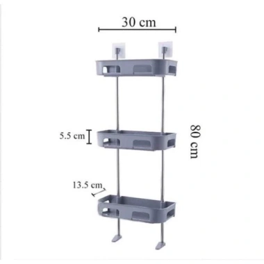 Kệ nhựa đa năng 2-3 tầng nhà tắm, nhà vệ sinh – Tiết kiệm không gian, gắn tường Babee 4 Kệ nhựa đa năng 2-3 tầng nhà tắm, nhà vệ sinh – Tiết kiệm không gian, gắn tường Babee 4