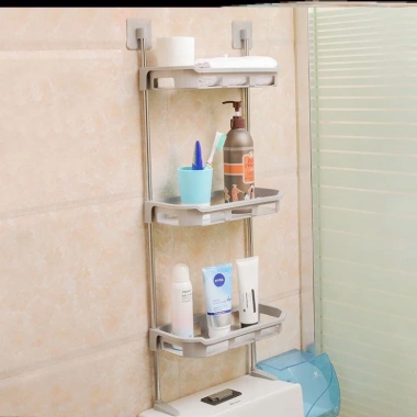Kệ nhựa đa năng 2-3 tầng nhà tắm, nhà vệ sinh – Tiết kiệm không gian, gắn tường Babee 10 Kệ nhựa đa năng 2-3 tầng nhà tắm, nhà vệ sinh – Tiết kiệm không gian, gắn tường Babee 10