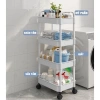 Kệ nhựa đa năng 3-5 tầng có bánh xe - Xe đẩy Spa tiện lợi, giảm giá chỉ 78.000₫ 4