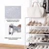 Kệ nhựa đa năng chữ L 4 tầng cho giày dép, móc treo quần áo - Giá ưu đãi 130k 4