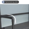 Kệ nhựa đa năng chữ L 4 tầng cho giày dép, móc treo quần áo - Giá ưu đãi 130k 7