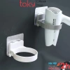 Kệ Nhựa Taky Để Máy Sấy Tóc Dán Tường - Tiện Dụng, Gọn Gàng, Miếng Dán Siêu Chắc, Không Khoan - Giá 39.000 VND 2