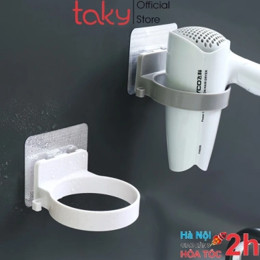 Kệ Nhựa Taky Để Máy Sấy Tóc Dán Tường - Tiện Dụng, Gọn Gàng, Miếng Dán Siêu Chắc, Không Khoan - Giá 39.000 VND 2
