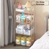 Kệ Nhựa Trong Suốt 3 Tầng Bánh Xe Đa Năng – Đựng Sách, Mỹ Phẩm, Đồ Học Tập, Trang Trí Phòng Doremon, Giá 198.000 VND 2