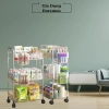 Kệ Nhựa Trong Suốt 3 Tầng Bánh Xe Đa Năng – Đựng Sách, Mỹ Phẩm, Đồ Học Tập, Trang Trí Phòng Doremon, Giá 198.000 VND 3