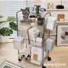 Kệ Nhựa Trong Suốt 3 Tầng Bánh Xe Đa Năng – Đựng Sách, Mỹ Phẩm, Đồ Học Tập, Trang Trí Phòng Doremon, Giá 198.000 VND 5