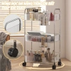 Kệ Nhựa Trong Suốt 3 Tầng Bánh Xe Đa Năng – Đựng Sách, Mỹ Phẩm, Đồ Học Tập, Trang Trí Phòng Doremon, Giá 198.000 VND 10