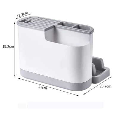 Kệ ống đa năng đựng đũa muỗng, cắm dao, giá thớt, nắp vung - Giá chỉ 65.000₫