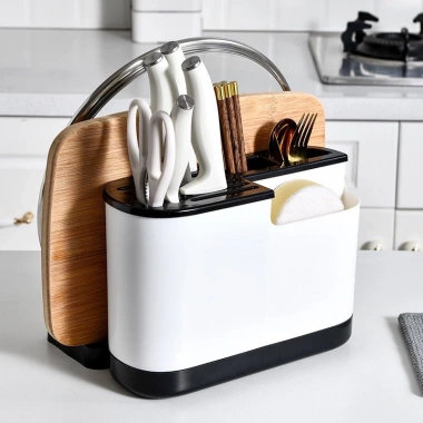 Kệ ống đa năng đựng đũa muỗng, cắm dao, giá thớt, nắp vung - Giá chỉ 65.000₫ 2 Kệ ống đa năng đựng đũa muỗng, cắm dao, giá thớt, nắp vung - Giá chỉ 65.000₫ 2