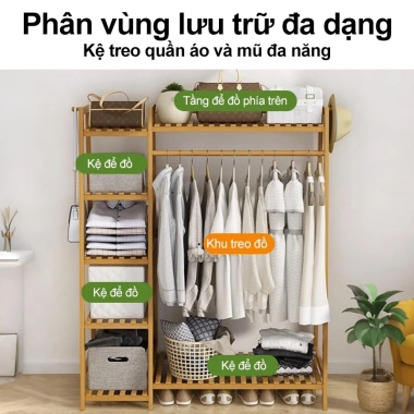 Kệ quần áo đa năng nhiều tầng, chắc chắn cho phòng ngủ & ký túc xá - 316.000₫ 2
