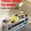 Kệ rửa chén Enomax Thép Carbon treo khăn, miếng rửa, bảo hành 10 năm, 185.000₫