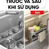 Kệ rửa chén Enomax Thép Carbon treo khăn, miếng rửa, bảo hành 10 năm, 185.000₫ 6