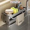 Kệ rửa chén Enomax Thép Carbon treo khăn, miếng rửa, bảo hành 10 năm, 185.000₫ 10