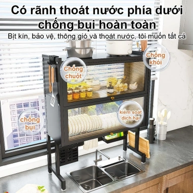 Kệ rửa chén Newhome thép carbon sơn tĩnh điện - Chống bụi mùi, tiết kiệm không gian, giá chỉ 195.000₫ 5